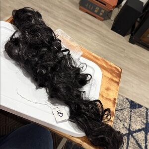 # 45 -Luxurious Black Curly clip in Hair Extension 24”